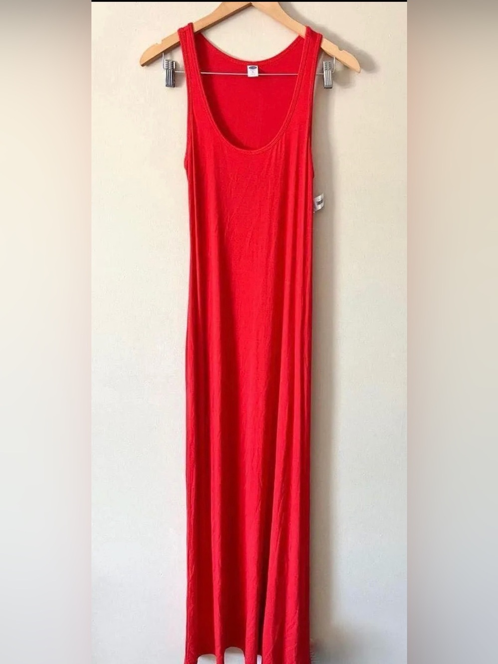 Old Navy Red Sleeveless Maxi Dress